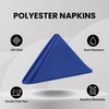 20 inch Polyester Cloth Napkins Royal Blue (Pack of 10)