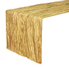 14 x 108 inch Crinkle Taffeta Table Runner Gold - Bridal Tablecloth