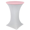 30 Inch Stretch Spandex Table Topper/Cap Pink