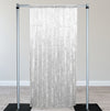 Velvet 12 ft x 60 Inch Drape with 4 Inch Pocket White