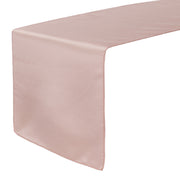 14 x 108 inch L'amour Satin Table Runner Blush - Bridal Tablecloth