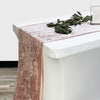 14 x 108 Inch Crushed Velvet Table Runner Blush