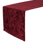 14 x 108 Inch Velvet Table Runner Burgundy - Bridal Tablecloth