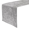 14 x 108 Inch Velvet Table Runner Dark Silver