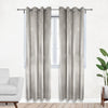 52 X 108 Inch Velvet Curtains with Grommets Gray - 2 Panels