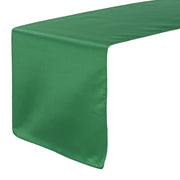 14 x 108 Inch L'amour Satin Table Runner Hunter Green - Bridal Tablecloth