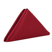 20 inch L'amour Satin Napkins Dark Red (Pack of 10) - Bridal Tablecloth