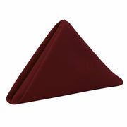 20 inch Polyester Cloth Napkins Burgundy (Pack of 10) - Bridal Tablecloth