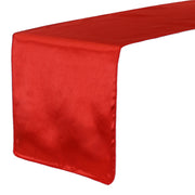 14 x 108 inch Satin Table Runner Red - Bridal Tablecloth