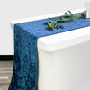 14 x 108 Inch Crushed Velvet Table Runner Royal Blue