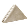 10 Pack 20 Inch Velvet Cloth Napkins Champagne