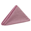 10 Pack 20 Inch Velvet Cloth Napkins Dusty Rose