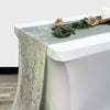 14 x 108 Inch Crushed Velvet Table Runner Sage