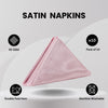 20 inch Satin Cloth Napkins Pink (Pack of 10)