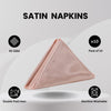 20 inch Satin Cloth Napkins Blush (Pack of 10)