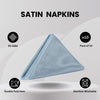 20 Inch Satin Cloth Napkins Dusty Blue (Pack of 10)