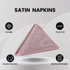 20 Inch Satin Cloth Napkins Dusty Rose (Pack of 10)