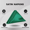 20 inch Satin Cloth Napkins Hunter Green