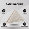 20 inch Satin Cloth Napkins Ivory (Pack of 10)
