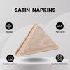 20 inch Satin Cloth Napkins Peach (Pack of 10)