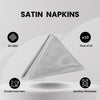 20 inch Satin Cloth Napkins Silver (Pack of 10)