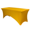 Stretch Spandex 4 Ft Rectangular Table Cover Gold