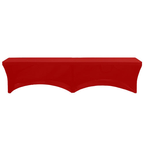 Red Bench Cover Stretch Spandex 6 ft. Lifetime Folding Bench Cover Red