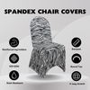 Stretch Spandex Banquet Chair Cover Black and White Zebra
