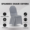 Spandex Chair Cover Black & White Striped