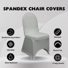 Spandex Banquet Chair Cover Gray