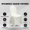 Spandex Banquet Chair Cover Ivory
