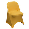 Stretch Spandex Folding Chair Cover Gold