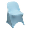 Stretch Spandex Folding Chair Cover Light Blue