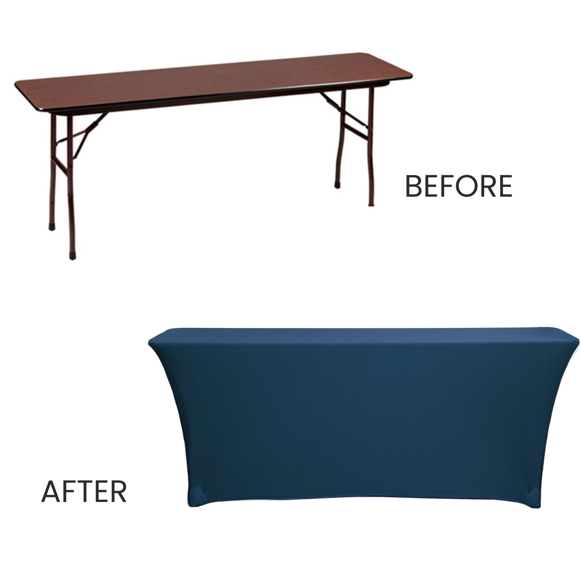 12ft Royal Blue Table Skirt Rectangle Table Polyester Pleated Table Skirt Desk Skirt For Teacher Desk Dorm Ruffle Table Skirt Wedding Birthday Party Baby Bridal Shower Banquet Table Decoration