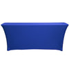 Stretch Spandex 6 ft x 18 Inches Classroom Rectangular Table Cover Royal Blue