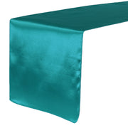 14 x 108 inch Satin Table Runner Teal - Bridal Tablecloth