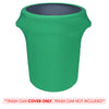 32 Gallon Spandex Trash Can/Waste Container Cover Emerald Green
