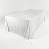 108 x 156 Inch Rectangular Crushed Velvet Tablecloth White