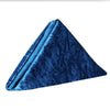 10 Pack 20 Inch Crushed Velvet Cloth Napkins Royal Blue