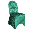 Velvet Spandex Banquet Chair Cover Emerald Green