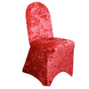 Velvet Spandex Banquet Chair Cover Red