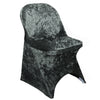 Velvet Spandex Folding Chair Cover Black