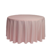 108 inch Polyester Round Tablecloth Blush - Bridal Tablecloth