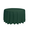 108 inch Polyester Round Tablecloth Hunter Green - Bridal Tablecloth
