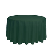 108 inch Polyester Round Tablecloth Hunter Green - Bridal Tablecloth