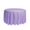 108 inch Polyester Round Tablecloth Lavender - Bridal Tablecloth