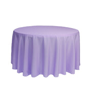 108 inch Polyester Round Tablecloth Lavender - Bridal Tablecloth