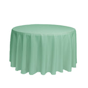 108 Inch Polyester Round Tablecloth Mint - Bridal Tablecloth