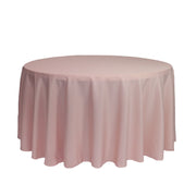 120 inch Polyester Round Tablecloth Blush