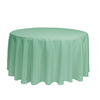 120 Inch Round Polyester Tablecloth Mint - Bridal Tablecloth